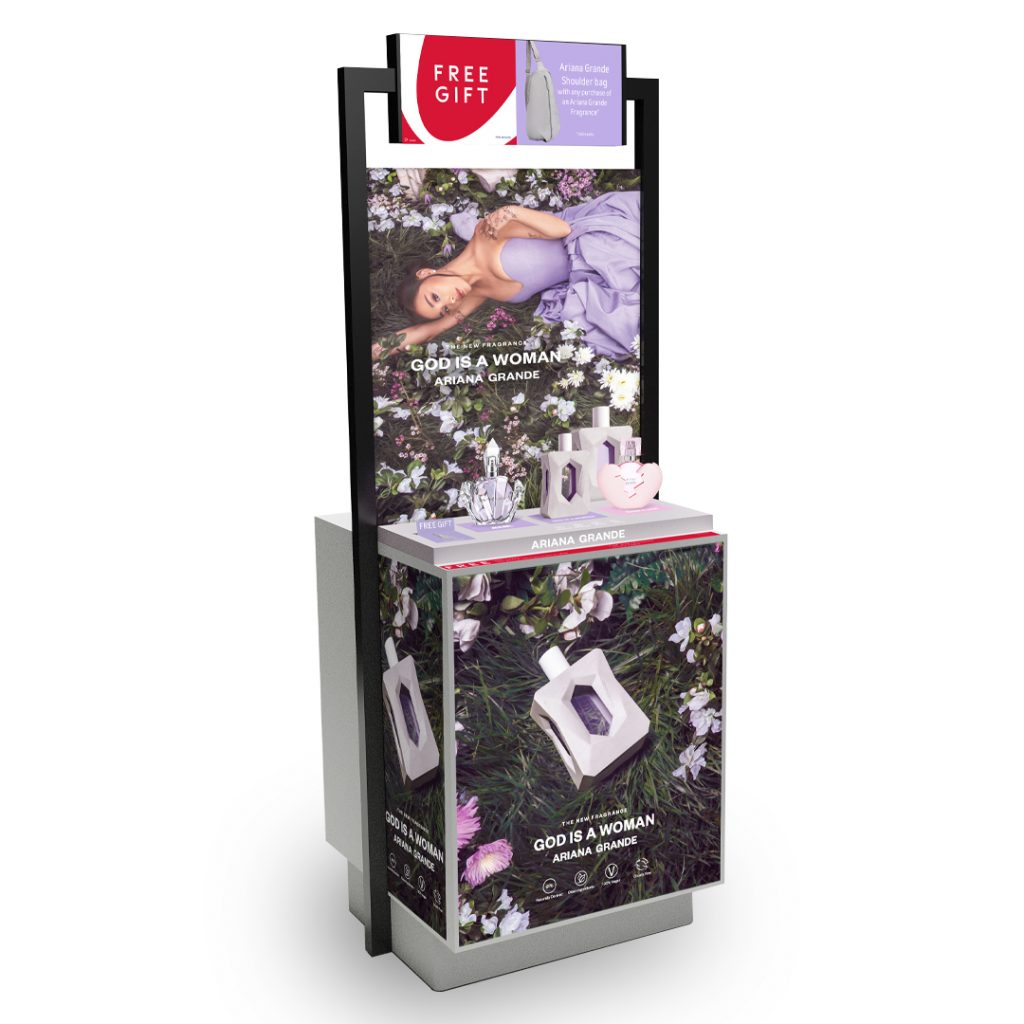 A fragrant display: ISA-UK member Antalis display boards chosen for Ariana Grande ethical new perfume